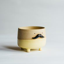 Load image into Gallery viewer, Mr Mo planter - yellow no.2