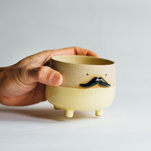 Load image into Gallery viewer, Mr Mo planter - yellow no.2