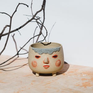 Face pot planter no.4