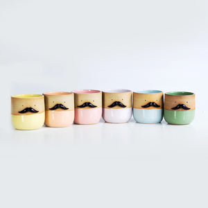 Mr Mo rainbow pride cup set (6 pcs)