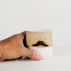 Mr Mo latte cup - WHITE