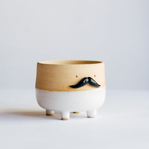 Mr Mo planter - WHITE